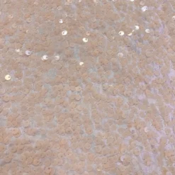Taffeta Sequins (w/ Poly Lining) Table Napkin in Blush Transparent