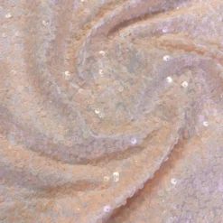 Taffeta Sequins (w/ Poly Lining) Table Napkin in Blush Transparent