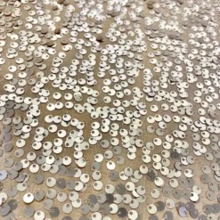 Taffeta Sequins (w/ Poly Lining) Table Napkin in Champagne