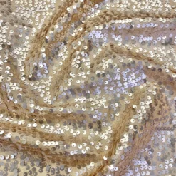 Taffeta Sequins (w/ Poly Lining) Table Napkin in Champagne