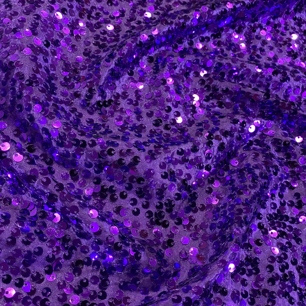Taffeta Sequins (w/ Poly Lining) Table Napkin in Purple
