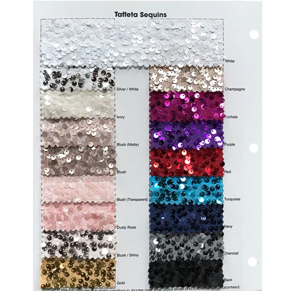 Taffeta Sequins (w/ Poly Lining) Table Napkin in Royal