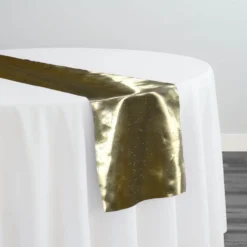Tissue Lame Table Runner in Gold