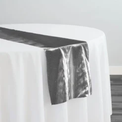 Tissue Lame Table Runner in Silver
