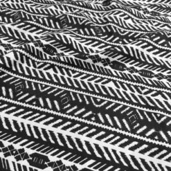 Topaz (Poly Print) Table Linen in Black / White
