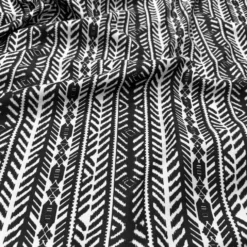 Topaz (Poly Print) Table Napkin in Black / White
