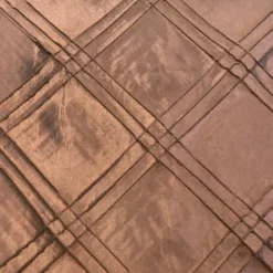 Triple Pleat Pintuck Table Linen in Brown