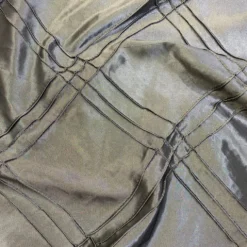 Triple Pleat Pintuck Table Runner in Charcoal
