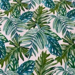Tropical Print (Dupioni) Table Runner in Green