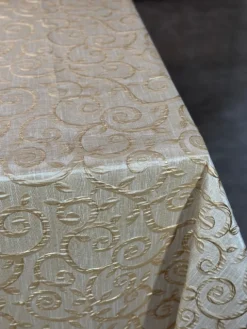 Tuscany Jacquard (Reversible) Table Linen in Ivory