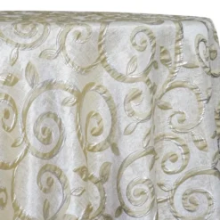 Tuscany Jacquard (Reversible) Table Linen in Ivory