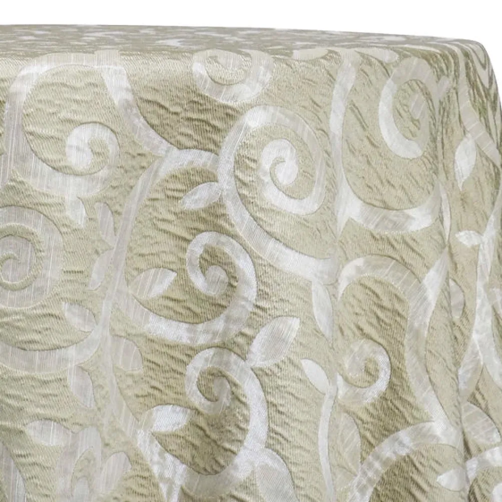 Tuscany Jacquard (Reversible) Table Linen in Ivory