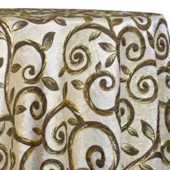 Tuscany Jacquard (Reversible) Table Linen in Brown and Taupe