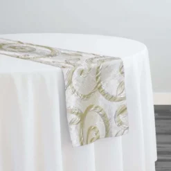 Tuscany Jacquard (Reversible) Table Runner in Ivory