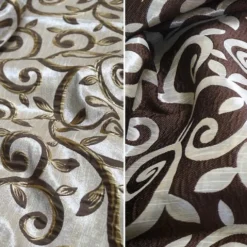 Tuscany Jacquard (Reversible) Table Napkin in Brown and Taupe