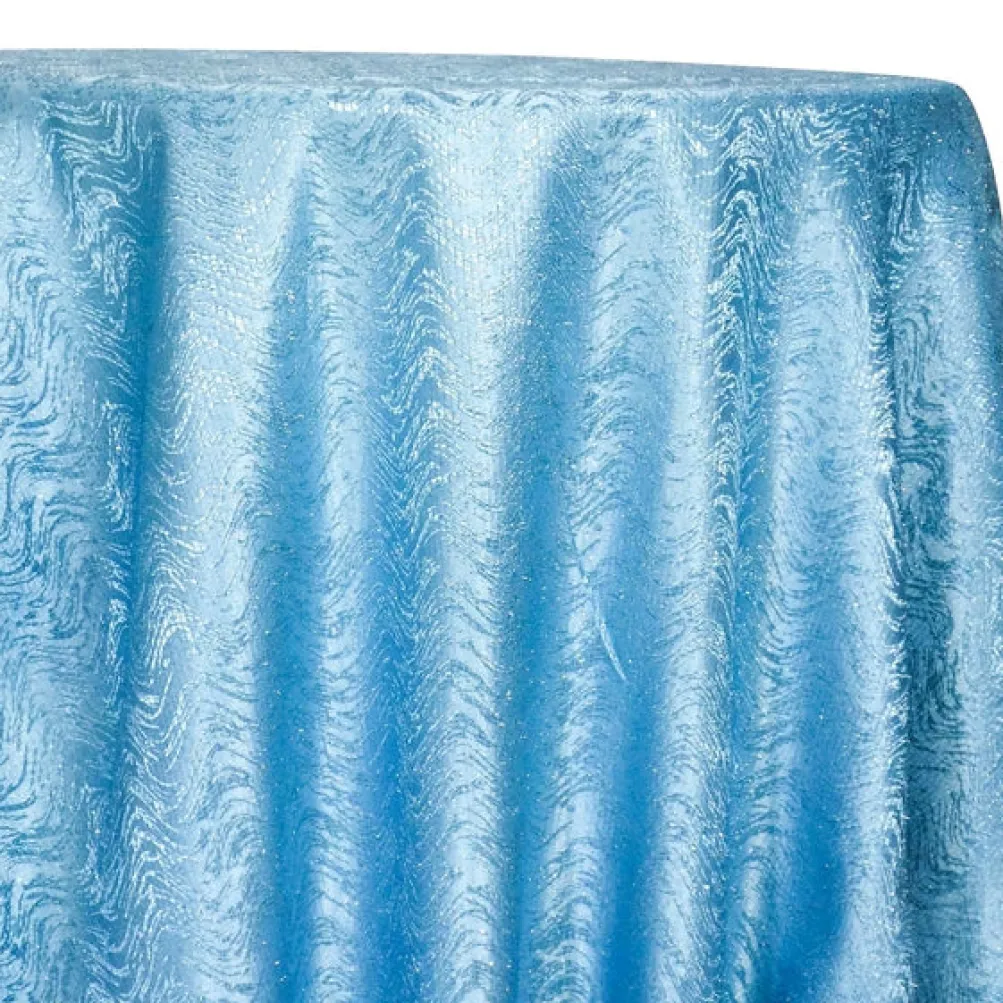 Twinkle Tensil Table Linen in Turquoise