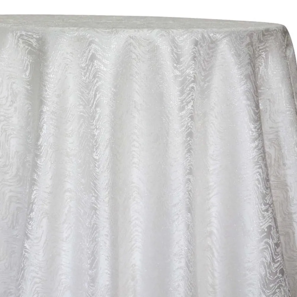 Twinkle Tensil Table Linen in White