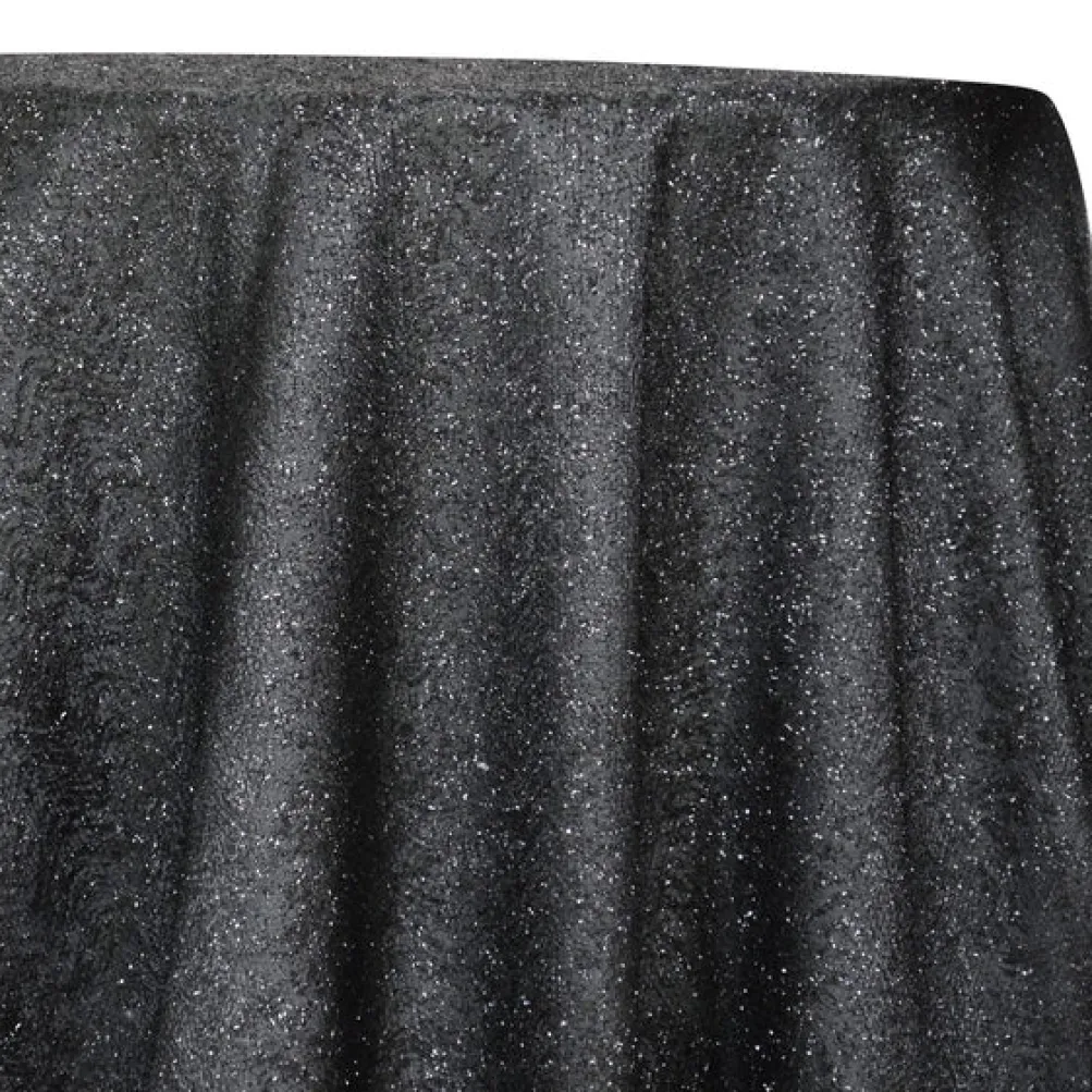 Twinkle Tensil Table Linen in Black