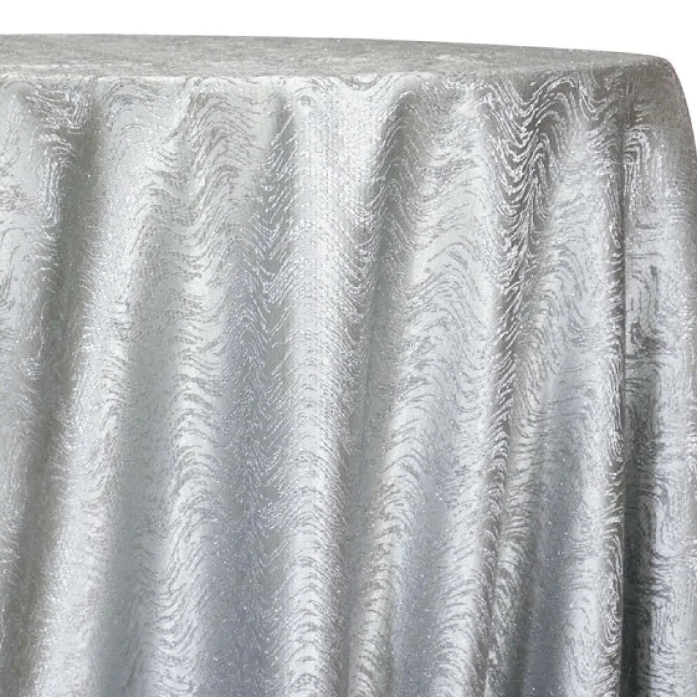 Twinkle Tensil Table Linen in Silver