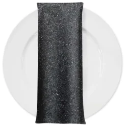 Twinkle Tensil Table Napkin in Black