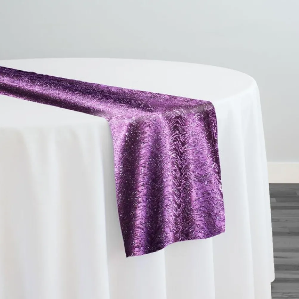 Twinkle Tensil Table Runner in Plum