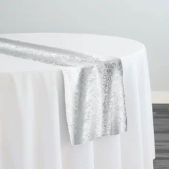 Twinkle Tensil Table Runner in White