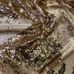 Two-Tone Sequins Table Linen in Champagne and Matte