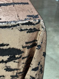 Two-Tone Sequins Table Linen in Champagne and Black