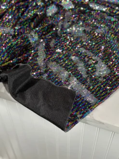 Two-Tone Sequins Table Linen in Rainbow