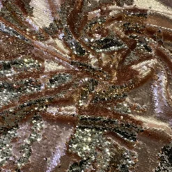 Two-Tone Sequins Table Linen in Champagne and Blush
