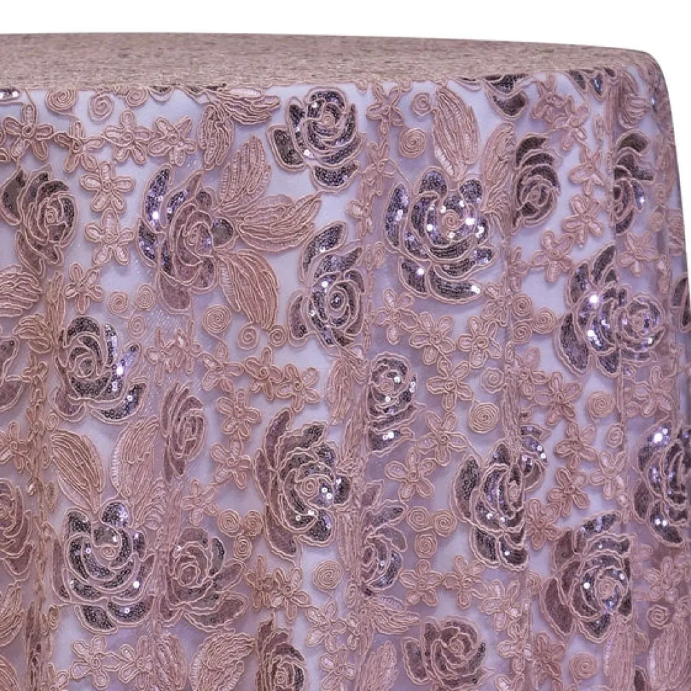 Valentina Lace Table Linen in Blush