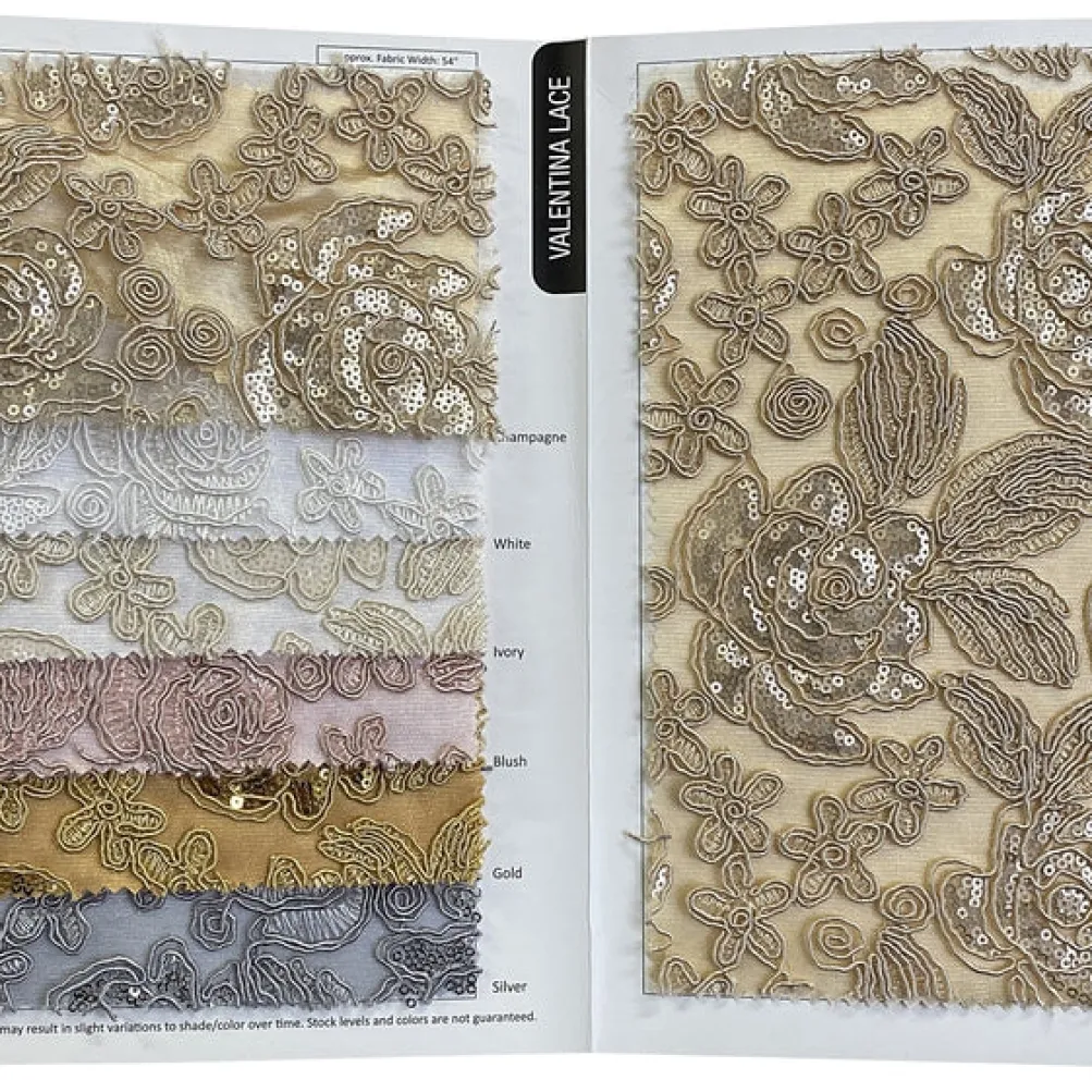 Valentina Lace Table Linen in Gold