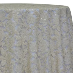 Valentina Lace Table Linen in Ivory