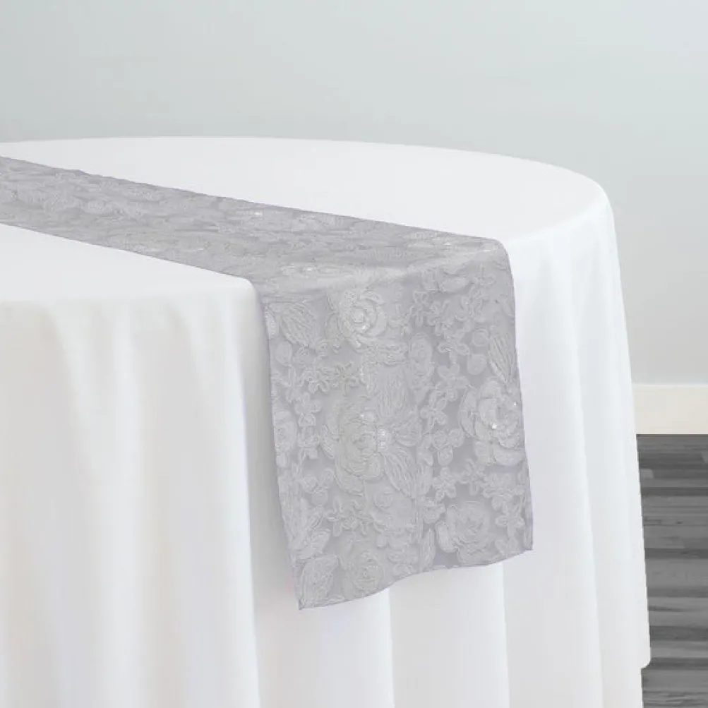 Valentina Lace Table Runner in White