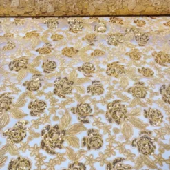 Valentina Lace (w/ Poly Lining) Table in Gold