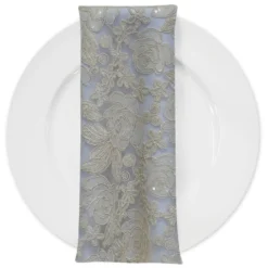 Valentina Lace (w/ Poly Lining) Table in Ivory