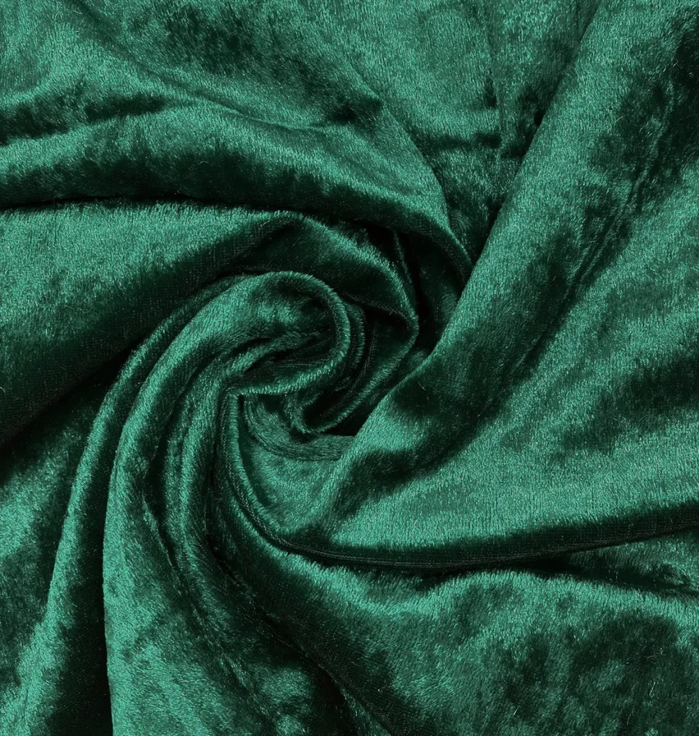 Velvet Spandex Banquet Chair Cover in Emerald Green