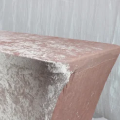 Velvet Spandex (8'x30") Banquet Table Cover in Blush