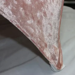 Velvet Spandex (8'x30") Banquet Table Cover in Blush