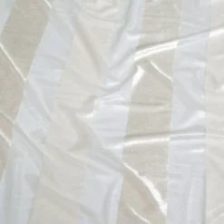 Velvet Stripe Table Runner in Ivory
