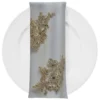 Venetian Lace (w/ Poly Lining) Table Napkin in Taupe