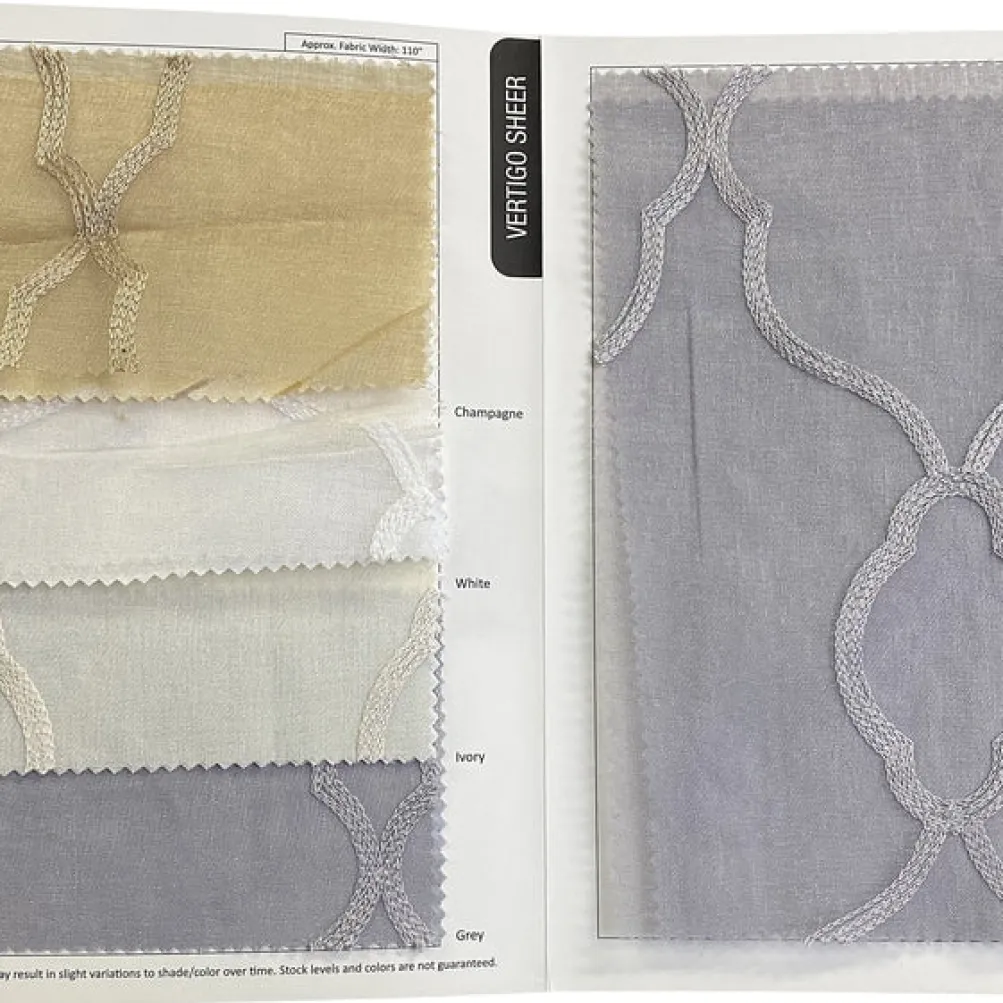 Vertigo Sheer Table Linen in Champagne