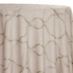 Vertigo Sheer Table Linen in Champagne