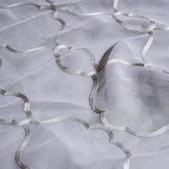 Vertigo Sheer Table Linen in Grey