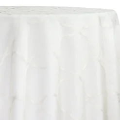 Vertigo Sheer Table Linen in White