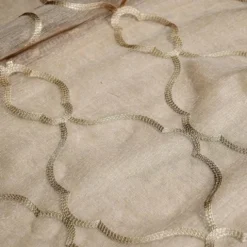 Vertigo Sheer Table Runner in Champagne