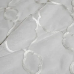 Vertigo Sheer Table Runner in White