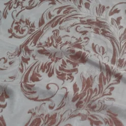 Victorian Jacquard Sheer Table Linen in Taupe