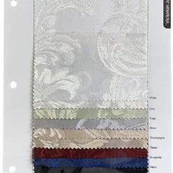 Victorian Jacquard Sheer Table Runner in White