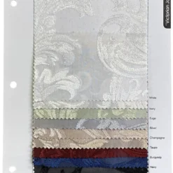 Victorian Jacquard Sheer Table Runner in Ivory